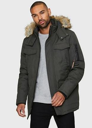 Мужская зимняя куртка парка threadbare m,l