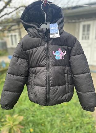 Утеплена курточка на осінь на дівчинку lilo&stich лідо і стіч george disney