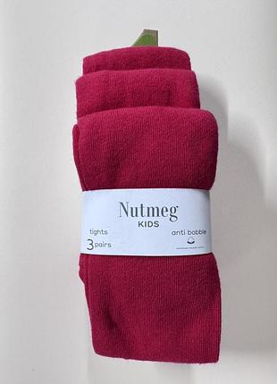 Колготи дитячі червоні однотонні nutmeg