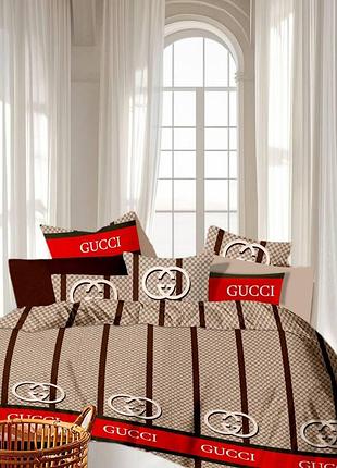 Півтораспальний комплект постільної білизни 100% бавовна 150х220 см (bl1.5-7715)