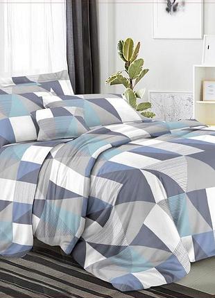 Євро комплект постільної білизни бязь 3d premium 200х220 см (bpе-332)