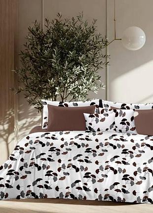 Півтораспальний комплект постільної білизни 100% бавовна 150х220 см (bl1.5-77461)