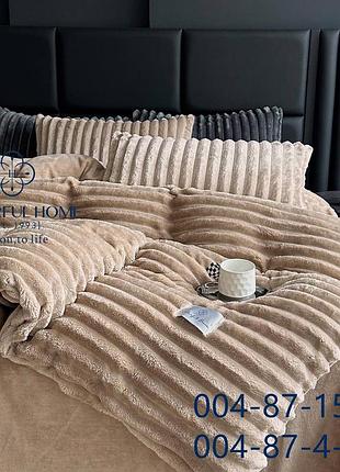 Комплект велюрові постільної білизни шиншила шарпей постельное белье шиншила шарпей