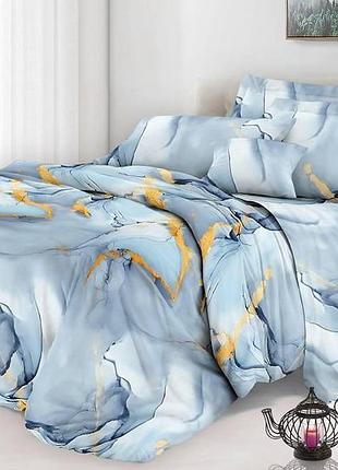 Півтораспальний комплект постільної білизни бязь 3d premium 150х220 см (bp1.5-341)