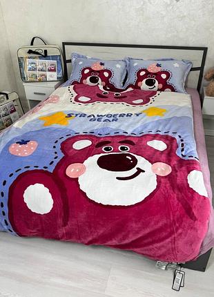 Велюрова постільна білизна мʼяка ніжна та комфортна