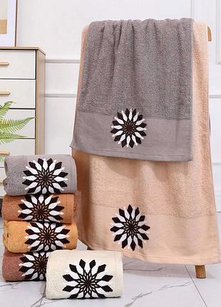 Рушники махрові бавовна полотенце махровое набор