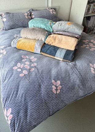 Комплект велюровоі постільної білизни постельное велюровое белье комплект