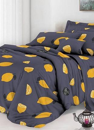 Сімейний комплект постільної білизни бязь 3d premium 200х220 см (bps-340)