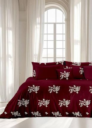 Двоспальний комплект постільної білизни 100% бавовна 180х220 см (bl2-77581)