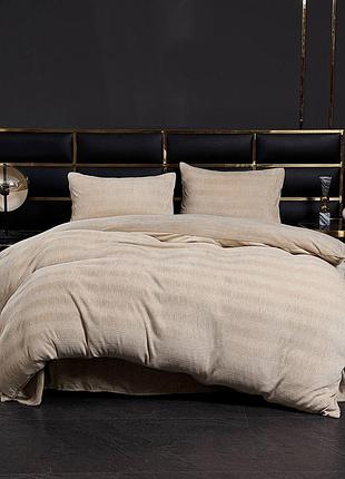 Комплект постільної білизни велюр жатка постельное белье велюровое рубчик
