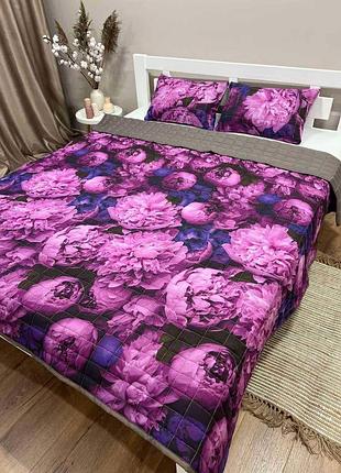 Покрывало на кровят стеганое в комплекте с подушками покрывало стеганое сатин комплект с подушками