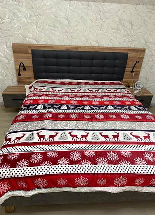 Велюровые покрывала на овчинке новогодние покрывало на овчинке новогодный принт