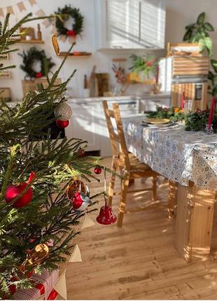 Скатертина тефлонова водовідштовхуюча скатерть праздничная тефлон