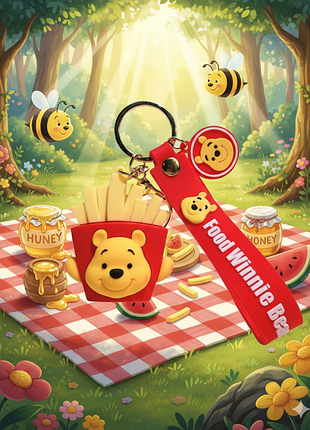 Брелок винни пух winnie the pooh фигурка игрушка для ключей, рюкзака, сумки 6,3 см