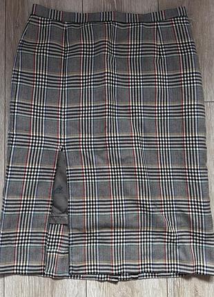 Спідниця з розпоркою в клітинку