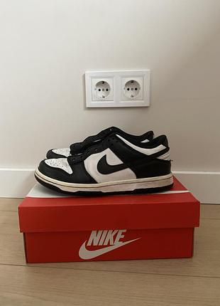 Кроссовки женские nike dunk low panda w white/black
