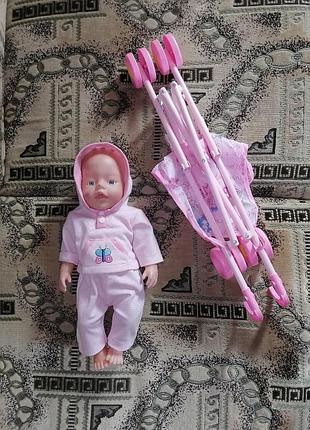 Пупс с коляской