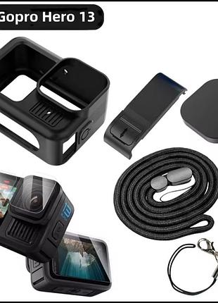 Gopro 13 защитный чехол стекло + аксессуары на gopro 13