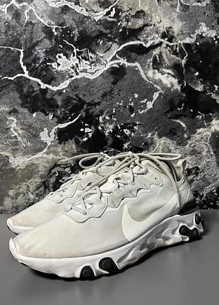 Кросівки чоловічі STUSSY × nike Dark AIR ZOOM SPIRIDON CAGED PURE PLATINUM BLACK-WHITE 28cm 44р