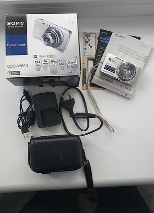 Фотоаппарат цифровой sony cyber-shot dsc-w630 полный комплект, хорошее состояние