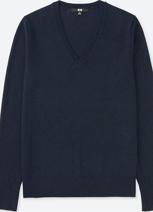 Свитер из шерсти мериноса от uniqlo.