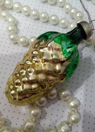 Набор шишек елочные игрушки ссср советские шишки новогодние стеклянные