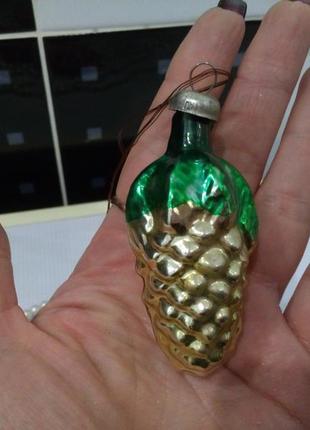 Набор шишек елочные игрушки ссср советские шишки новогодние стеклянные