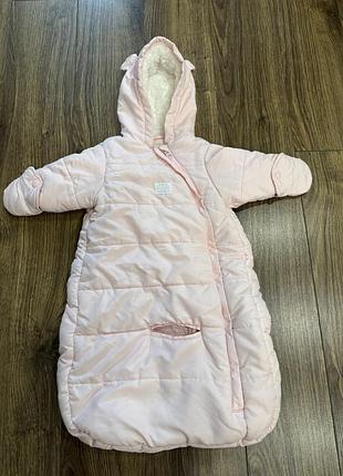 Конверт на виписку. комбінезон для дівчинки.