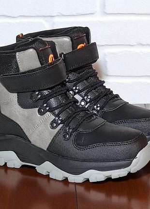 Зимние ботинки для мальчика, дутикина овчини, зимние хайтопы для подростка