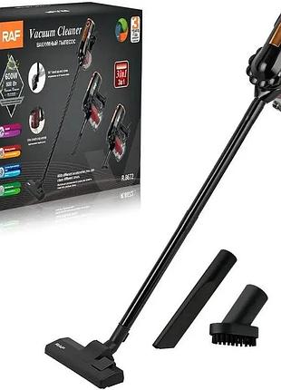 Вертикальный ручной пылесос без мешка колбовый циклонного типа raf 8672 (600 вт)