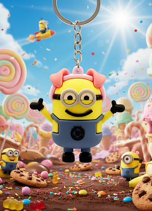 Миньон брелок для детей, брелок миньон с любимым героем гадкий я minion №4