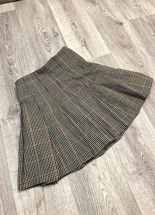 Тенісна спідниця в клітинку шкільна h&m m 38