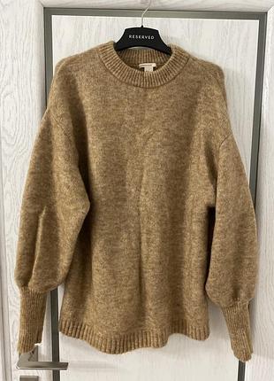 Тёплый длинный прямой джемпер 48-50 р