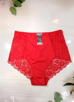 Трусики з мікрофібри з мереживом 🖤💙🩶🌕🩷❤️