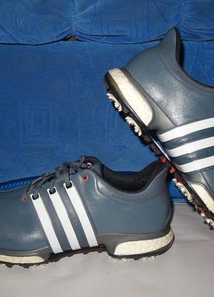 Кроссовки adidas tour360 boost golf shoes gray waterproof мужские 44-45