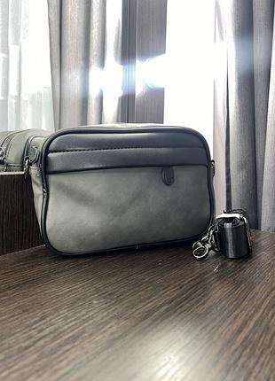 Сумка чоловіча, стильна містка та якісна. 3 в 1 через плече