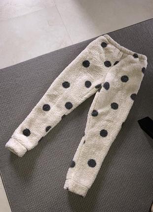 Домашні піжамні плюшеві теплі штани домашние пижамные тёплые плюшевые штаны