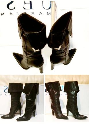 Брендовые кожаные сапоги casadei italy