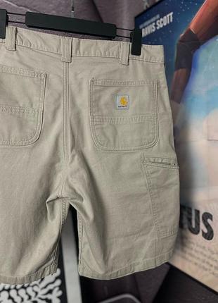Шорти чоловічі carhartt в бежевому кольорі короткі