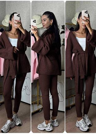 Комплект (кардіган + легінси + пояс)