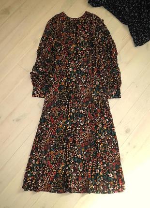 Довга сукня із віскози в квітковий принт mystic threads розмір l