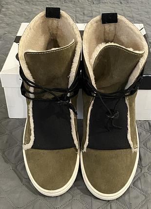 Зимние женские замшевые ботинки хайтопы слипоны кеды сапоги чоботи хайтопи черевики кеди