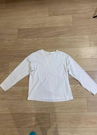 Базовый белый оверсайз лонг