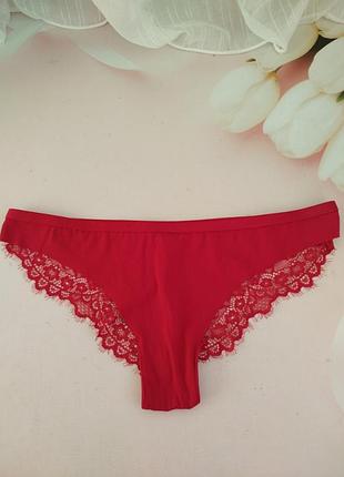 Безшовні кружевні трусики бразиліани розмір l