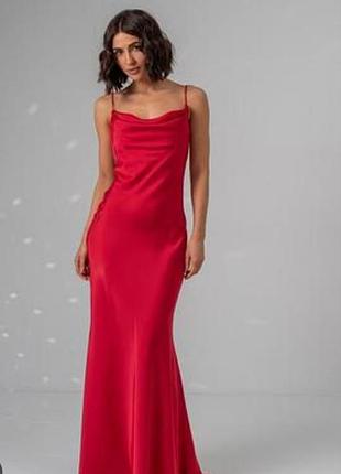 Красивое вечернее платье макси длинное
выпускное платье атласная