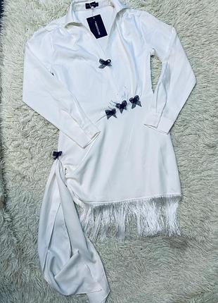 Нарядна біла сукня(12)