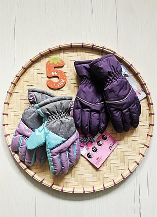 Краги детские 5-6роков, ничевина, термоперчатки водонепроницаемые