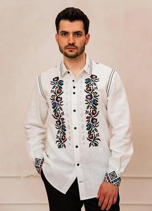Вышиванка мужская, вышитая рубашка