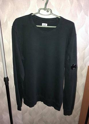 Свитшот c.p company с линзой черный