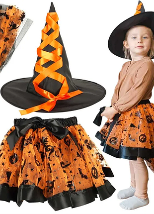 Карнавальный костюм ведьмочки для девочки, колдунья (нове)